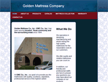 Tablet Screenshot of goldenmattress.net